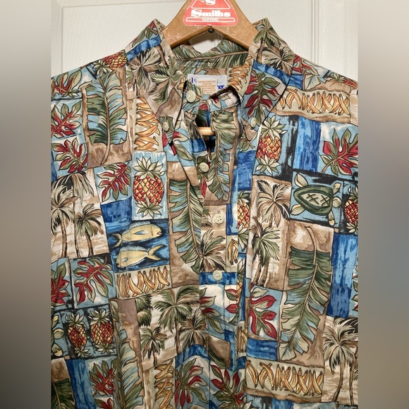 Reyn Spooner Size XL Vintage Hawaiian Print Shirt - Picture 2 of 7